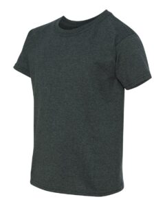 Gildan 5000B Youth Heavy Cotton™ T-Shirt – Dark Heather (side)