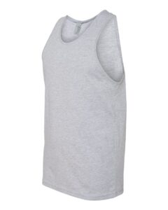 Next Level 3633 Unisex Cotton Tank – Heather Grey (side)