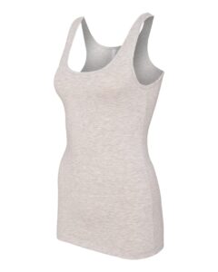 Next Level 3533 Women’s Spandex Jersey Tank – Light Heather Grey (side)