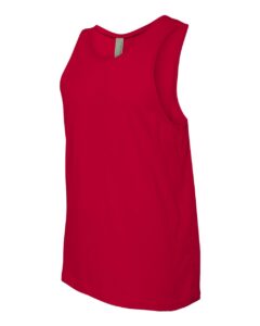 Next Level 3633 Unisex Cotton Tank – Red (side)