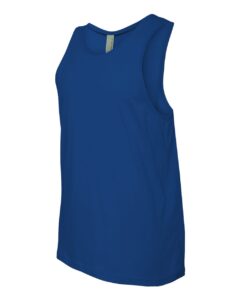 Next Level 3633 Unisex Cotton Tank – Royal (side)