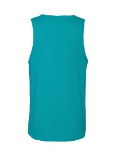 Next Level 3633 Unisex Cotton Tank – Tahiti Blue (back)