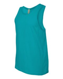 Next Level 3633 Unisex Cotton Tank – Tahiti Blue (side)