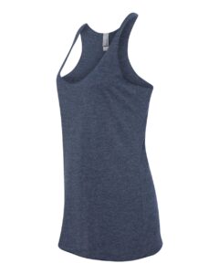 Next Level 6733 Women’s Triblend Racerback Tank – Vintage Navy (side)