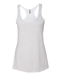 Next Level 6733 Women’s Triblend Racerback Tank – Heather White