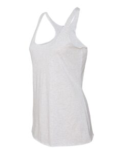 Next Level 6733 Women’s Triblend Racerback Tank – Heather White (side)