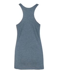 Next Level 6733 Women’s Triblend Racerback Tank – Indigo (back)