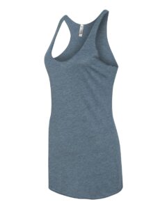 Next Level 6733 Women’s Triblend Racerback Tank – Indigo (side)