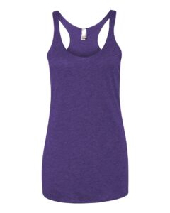 Next Level 6733 Women’s Triblend Racerback Tank – Purple Rush