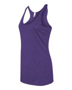 Next Level 6733 Women’s Triblend Racerback Tank – Purple Rush (side)