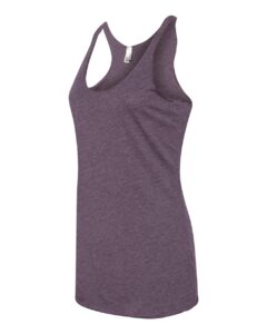 Next Level 6733 Women’s Triblend Racerback Tank – Vintage Purple (side)