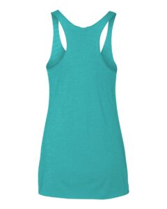 Next Level 6733 Women’s Triblend Racerback Tank – Tahiti Blue (back)