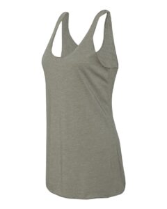 Next Level 6733 Women’s Triblend Racerback Tank – Venetian Grey (side)