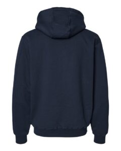 DRI DUCK 7033 Men’s Crossfire Heavyweight Power Fleece Hooded Jacket with Thermal Lining – Navy (back)