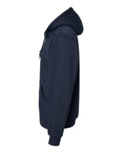 DRI DUCK 7033 Men’s Crossfire Heavyweight Power Fleece Hooded Jacket with Thermal Lining – Navy (side)