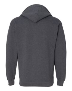 Gildan 18600 Unisex Heavy Blend™ Full-Zip Hooded Sweatshirt – Dark Heather (back)