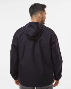 DRI DUCK 5335 Unisex Torrent Waterproof Hooded Jacket – Black (on model back)