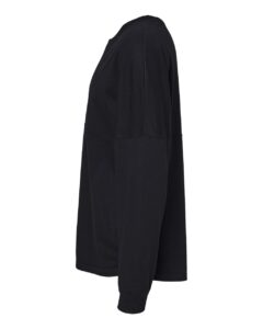 J. America 8229 Unisex Game Day Jersey Long Sleeve T-Shirt – Black (side)