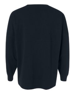 J. America 8229 Unisex Game Day Jersey Long Sleeve T-Shirt – Navy (back)