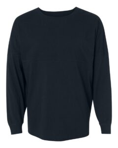 J. America 8229 Unisex Game Day Jersey Long Sleeve T-Shirt – Navy
