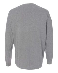 J. America 8229 Unisex Game Day Jersey Long Sleeve T-Shirt – Oxford (back)