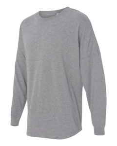 J. America 8229 Unisex Game Day Jersey Long Sleeve T-Shirt – Oxford (side)