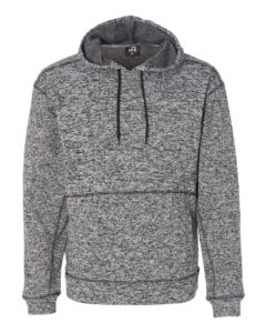 J. America 8613 Men’s Cosmic Fleece Hooded Sweatshirt – Charcoal Fleck