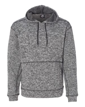 J. America 8613 Men’s Cosmic Fleece Hooded Sweatshirt – Charcoal Fleck