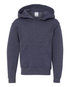 JERZEES 996YR Youth NuBlend® Hooded Sweatshirt – Vintage Heather Navy