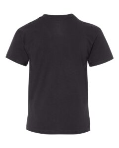 Hanes 498Y Youth Perfect-T T-Shirt – Black (back)
