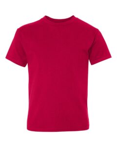 Hanes 498Y Youth Perfect-T T-Shirt – Deep Red