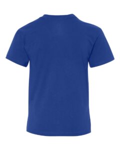 Hanes 498Y Youth Perfect-T T-Shirt – Deep Royal (back)
