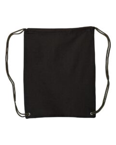 Liberty Bags 8875 Canvas Drawstring Backpack – Black