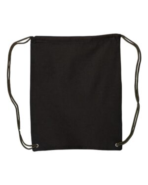 Liberty Bags 8875 Canvas Drawstring Backpack – Black