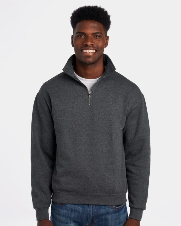 JERZEES Unisex Super Sweats NuBlend® Quarter-Zip Cadet Collar Sweatshirt