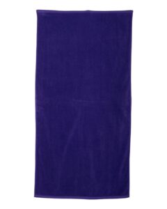 Carmel Towel Company C3060 Velour Beach Towel – Purple (side)