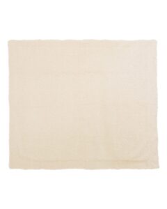 Alpine Fleece 8712 Micro Mink Sherpa Blanket – Black (back)