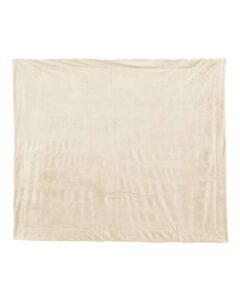 Alpine Fleece 8712 Micro Mink Sherpa Blanket – Cream