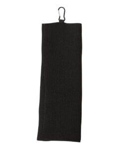 Carmel Towel Company C1717MTC Fairway Golf Towel – Black (back)