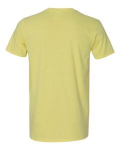 Gildan 64000 Unisex Softstyle® T-Shirt – Cornsilk (back)