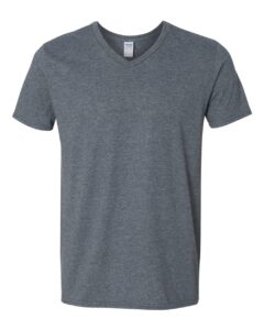 Gildan 64V00 Unisex Softstyle® V-Neck T-Shirt – Dark Heather