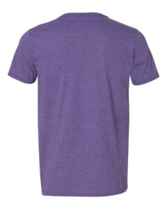 Gildan 64V00 Unisex Softstyle® V-Neck T-Shirt – Heather Purple (back)