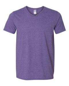 Gildan 64V00 Unisex Softstyle® V-Neck T-Shirt – Heather Purple