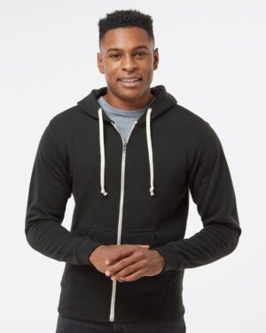 J. America 8872 Men’s Triblend Full-Zip Hooded Sweatshirt
