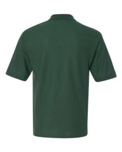 JERZEES 537MR Men’s Easy Care™ Piqué Polo – Forest Green (back)