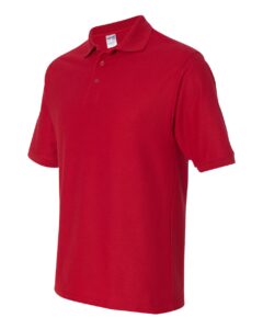 JERZEES 537MR Men’s Easy Care™ Piqué Polo – True Red (side)