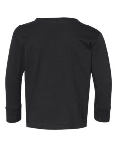 Rabbit Skins 3302 Toddler Fine Jersey Long Sleeve Tee – Black (back)