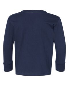 Rabbit Skins 3302 Toddler Fine Jersey Long Sleeve Tee – Navy (back)