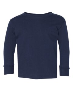 Rabbit Skins 3302 Toddler Fine Jersey Long Sleeve Tee – Navy