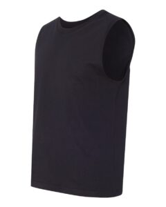 BELLA + CANVAS 3483 Jersey Muscle Tank – Black (side)